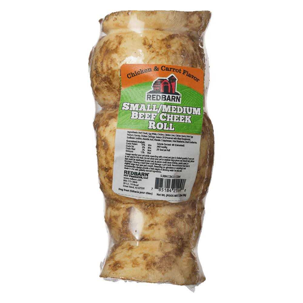 Redbarn Beef Cheek Roll Dog Large - Healthber