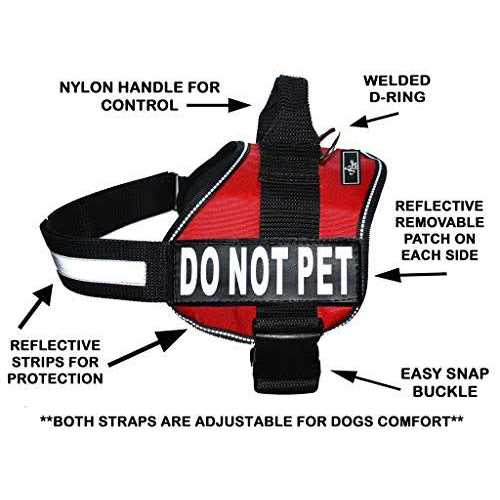 Doggie Stylz Dog Vest Harness Comes with 2 Reflective Removable Patches Please Measure Dog - Healthber