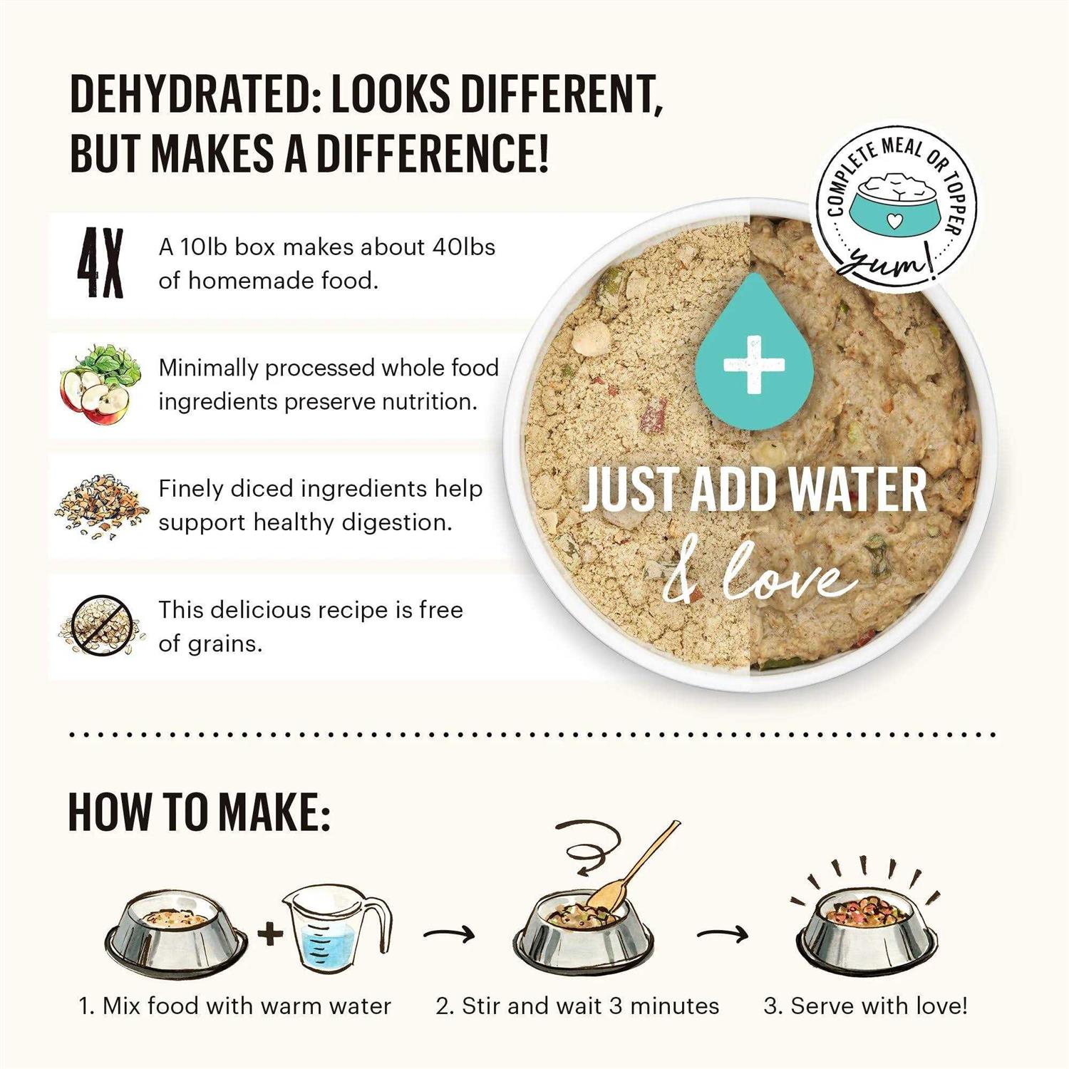 The Honest Kitchen Dehydrated Whole Grain Beef Dog Food - Healthber