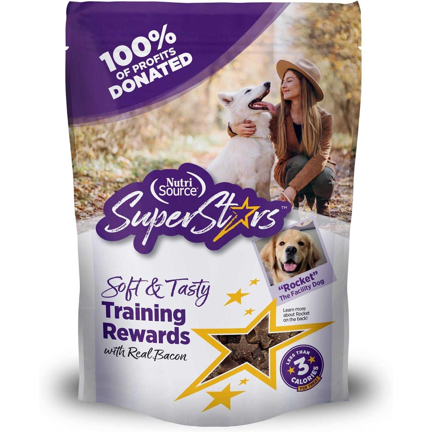 NutriSource SuperStars Bacon Dog Training Treats - Healthber