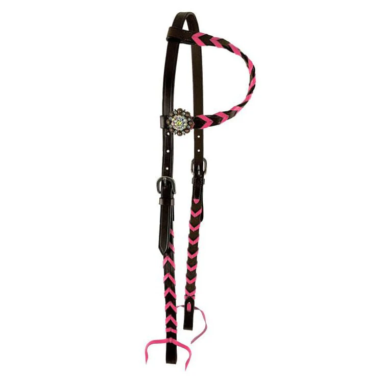 Showman Buckstitch One Ear Headstall - Healthber