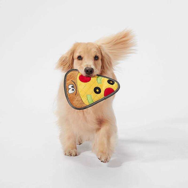 Joyhound Rip Roarin’ Tough Pizza Dog Toy - Healthber