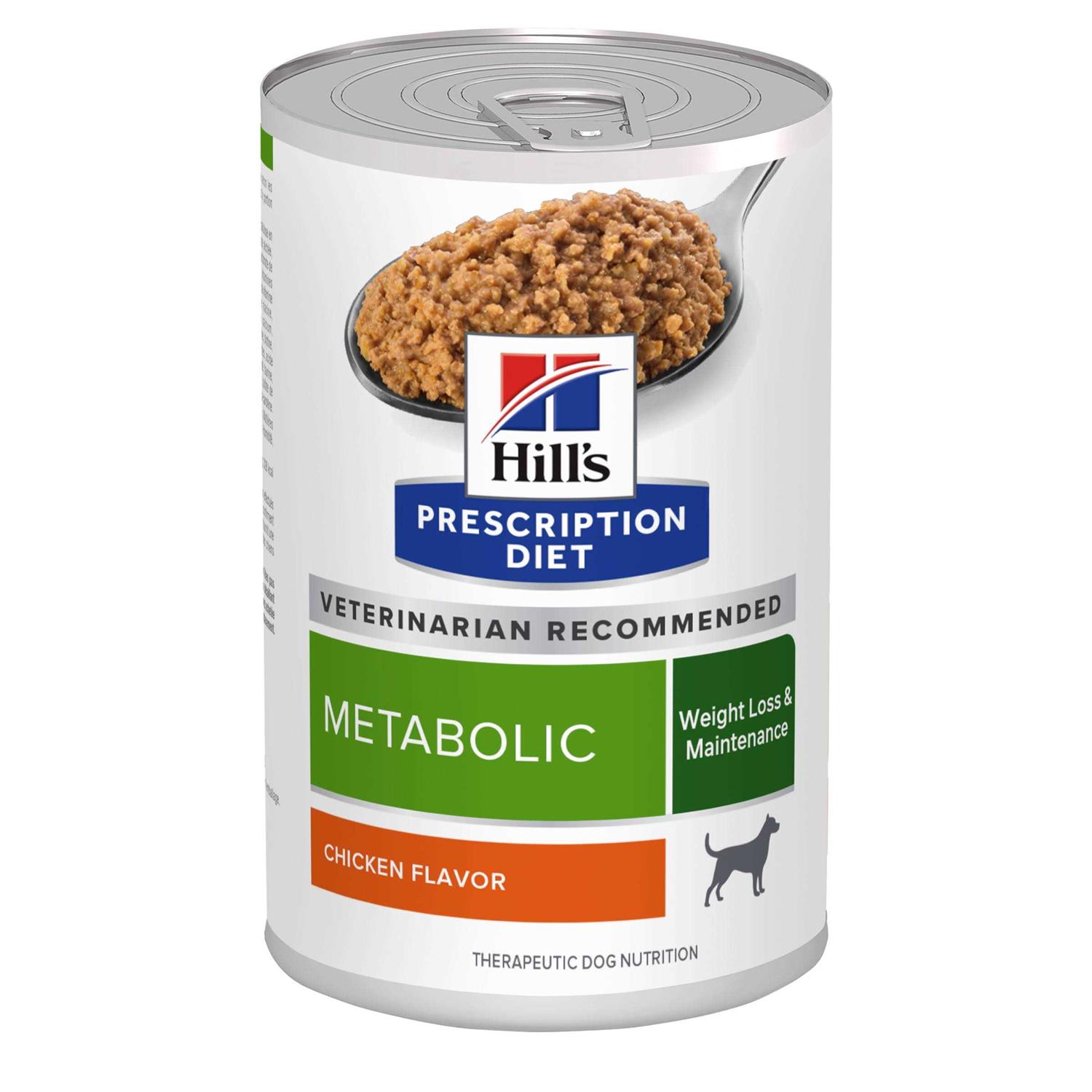 Hill’s Prescription Diet Metabolic Weight Management Chicken Flavor Canned Dog Food - Healthber