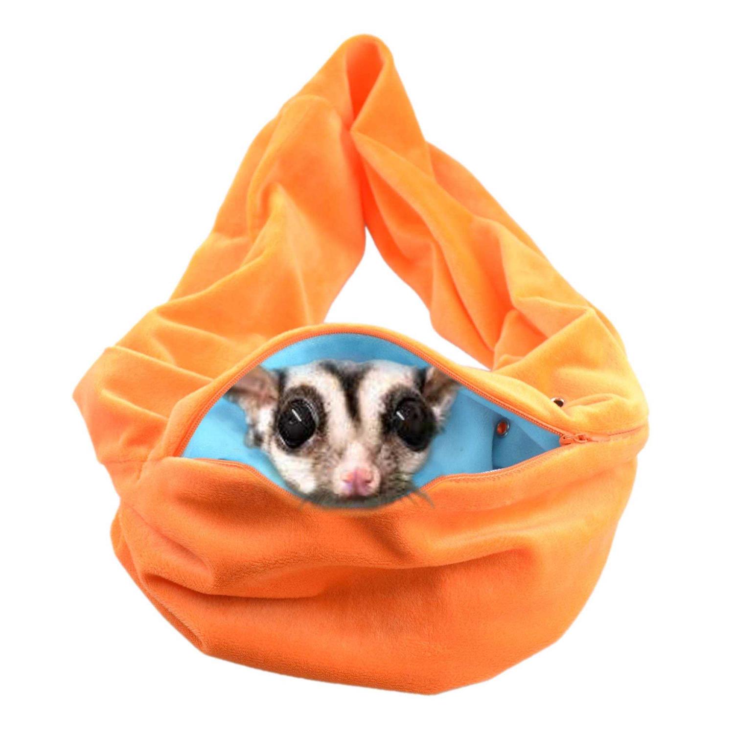 YUYUSO Sugar Glider Bonding Scarf Bonding Pouch Travel Sling Carrier Bag with 4 Air Holes for Pet Glider - Healthber