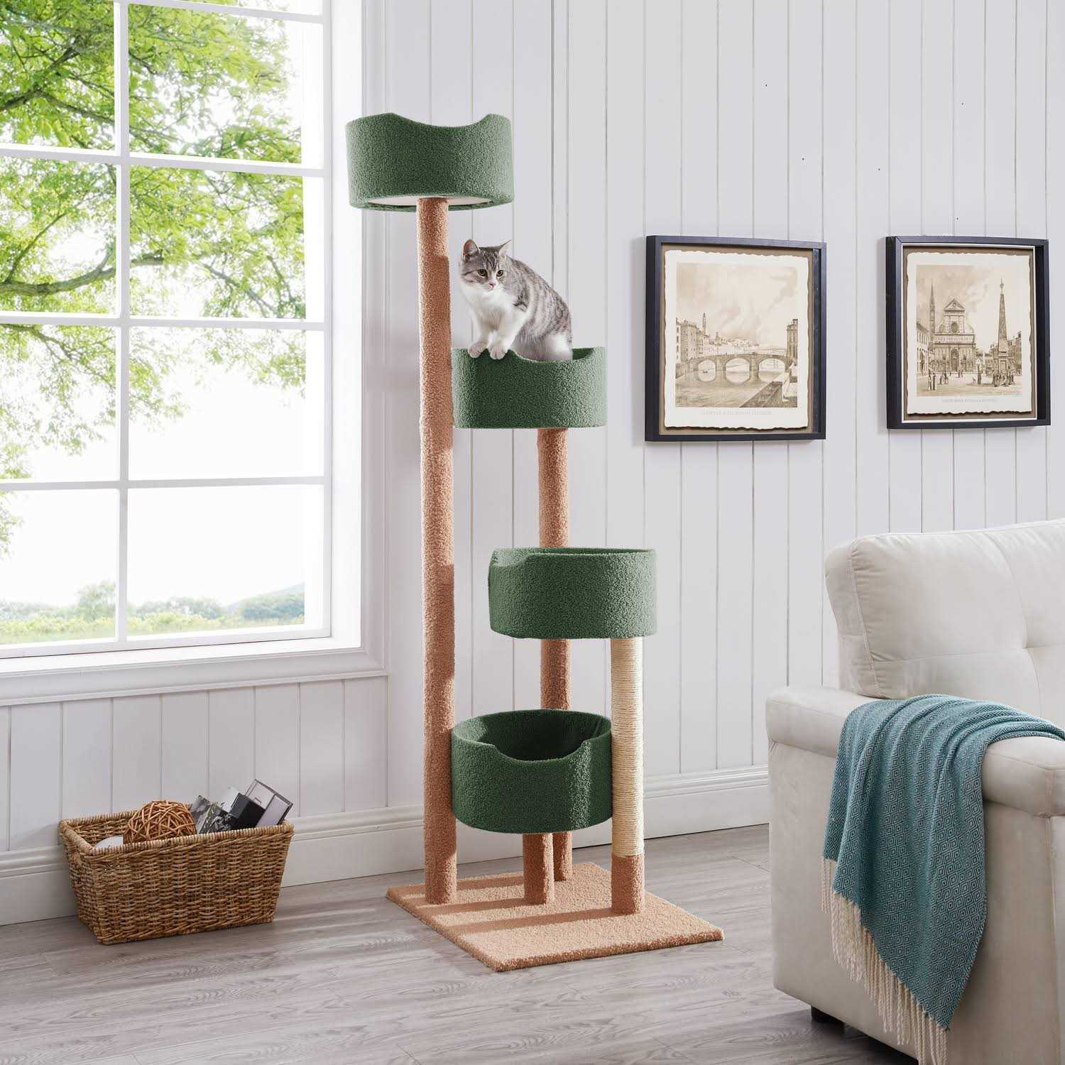 Naomi Home Cat Tree for Large Cats Cat Tower for Large Cats - Healthber