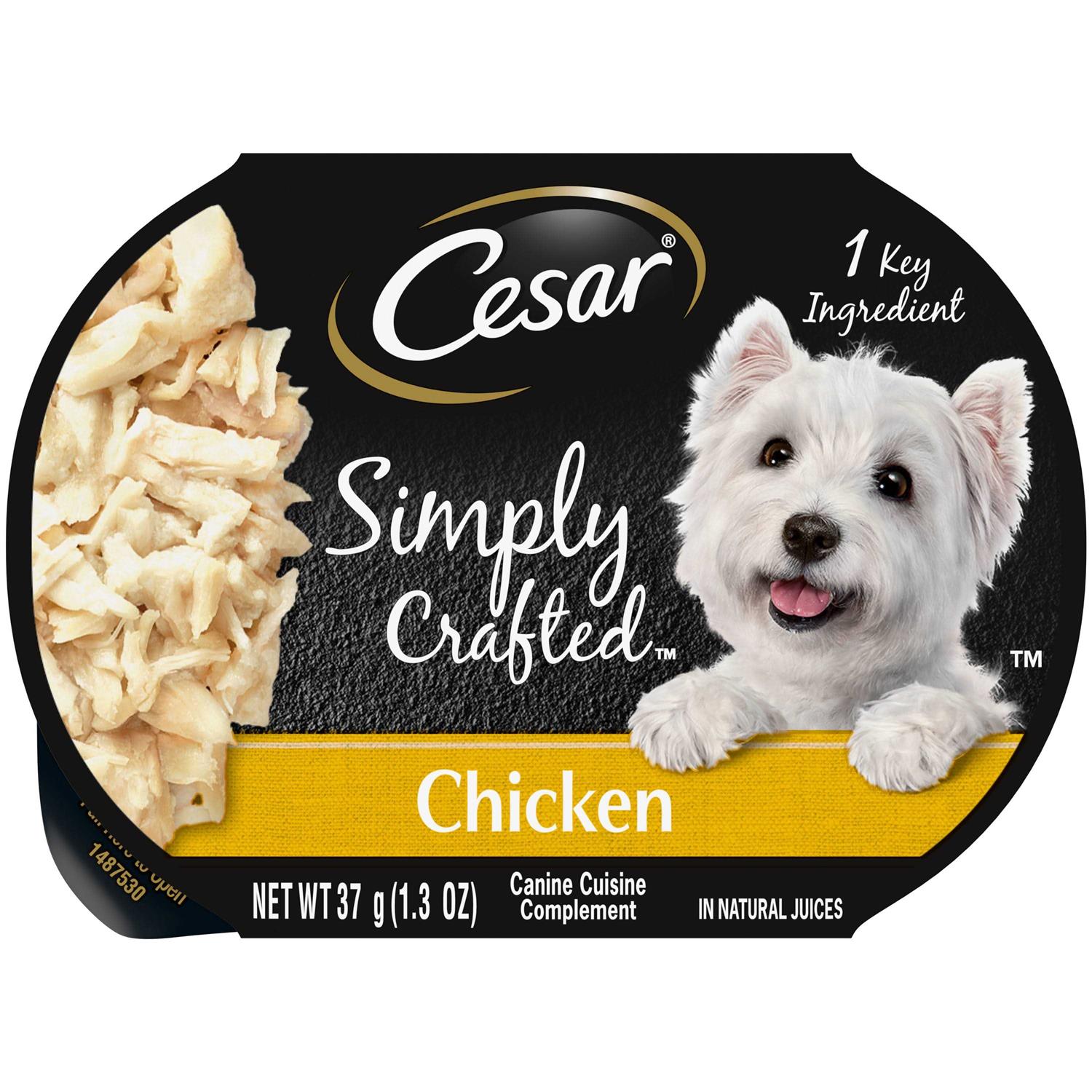 Cesar Simply Crafted Chicken Wet Dog Food - Healthber