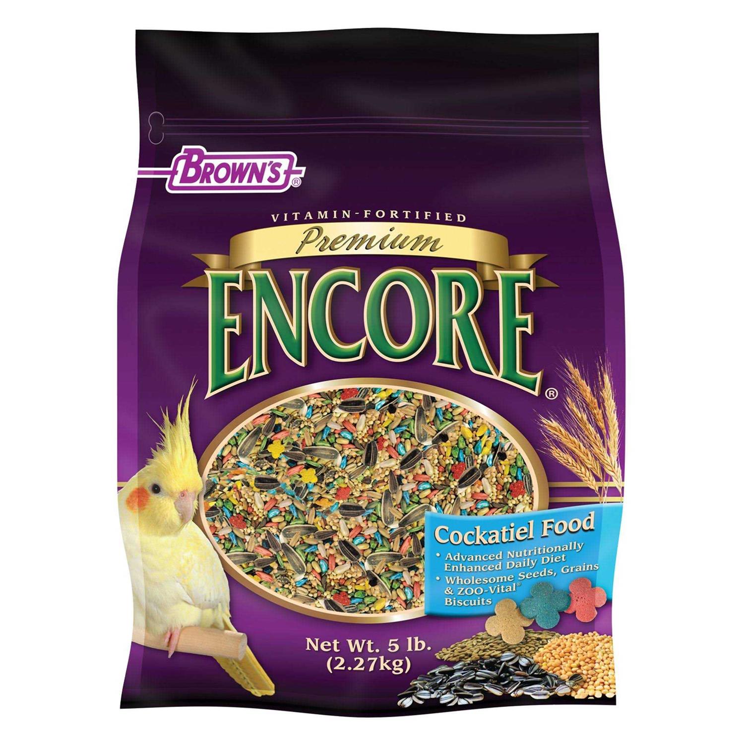 Brown’s Encore Premium Cockatiel Food - Healthber