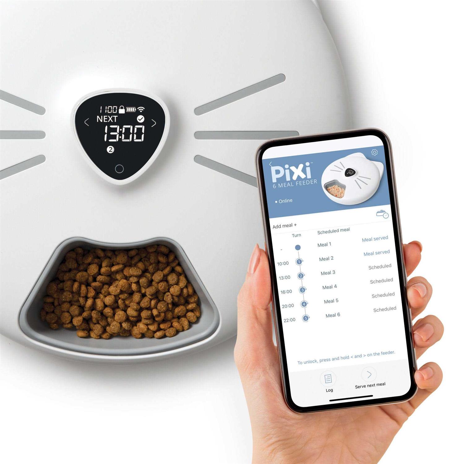 Catit Pixi Smart 6 Meal Feeder - Healthber