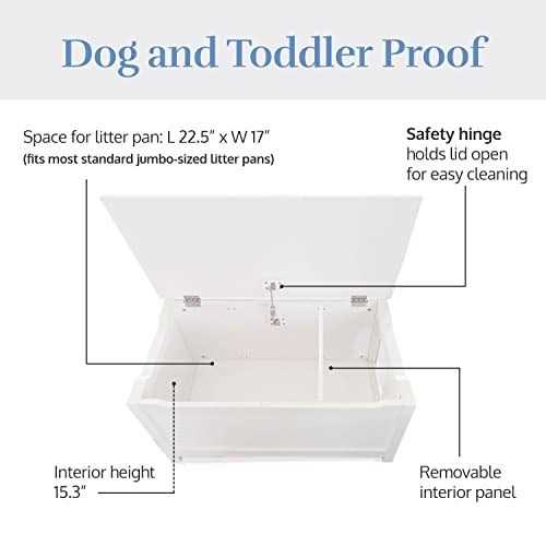 Designer Pet Products Parker Designer Catbox Litter Box Enclosure - Healthber