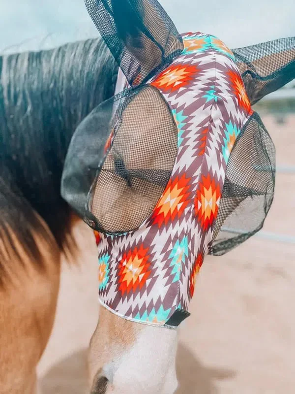 Expression Phoenix Lycra Fly Mask with Ears - Healthber