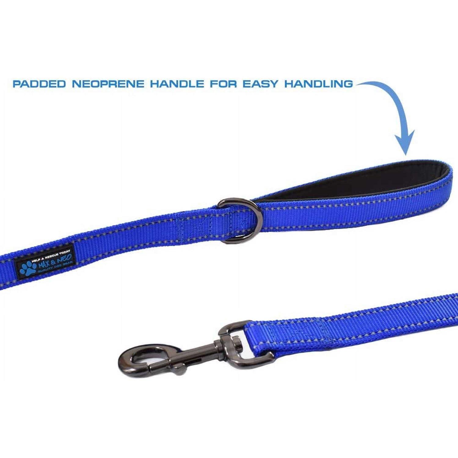 Max and Neo Double Handle Traffic Dog Leash Reflective We Donate a Leash to a Dog Rescue for Every Leash Sold - Healthber