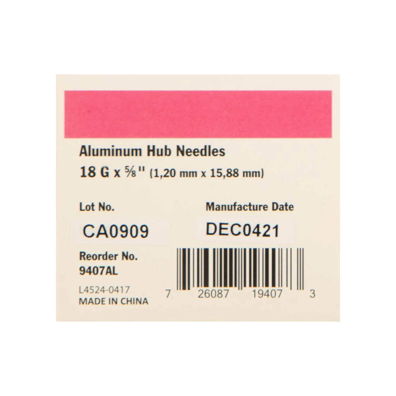 Ideal Aluminum Hub Needles, Box of 100 - Healthber