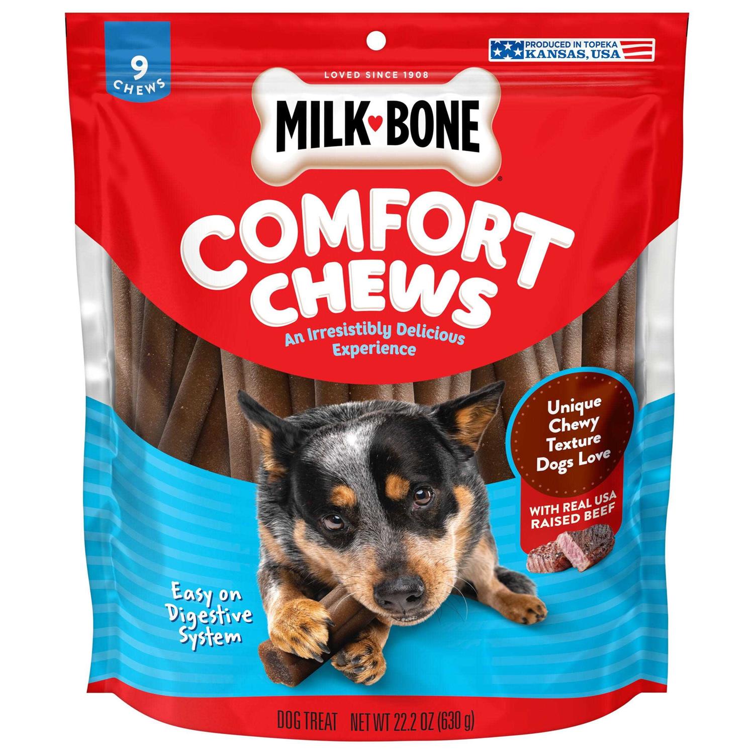 Milk-Bone Comfort Chews Beef Dog Treat - Healthber