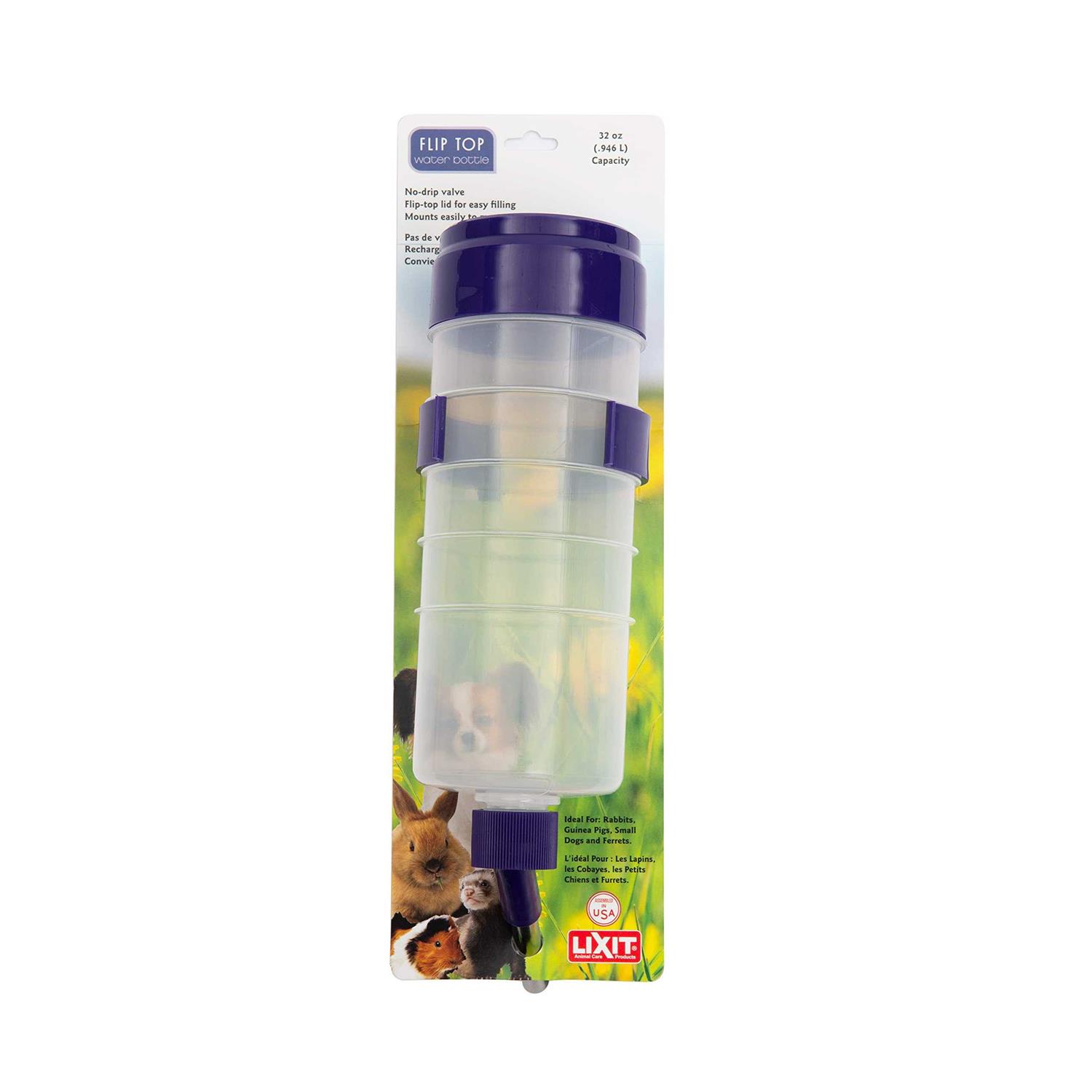 Lixit Quick Lock Flip Top Water Bottle with Valve - Healthber