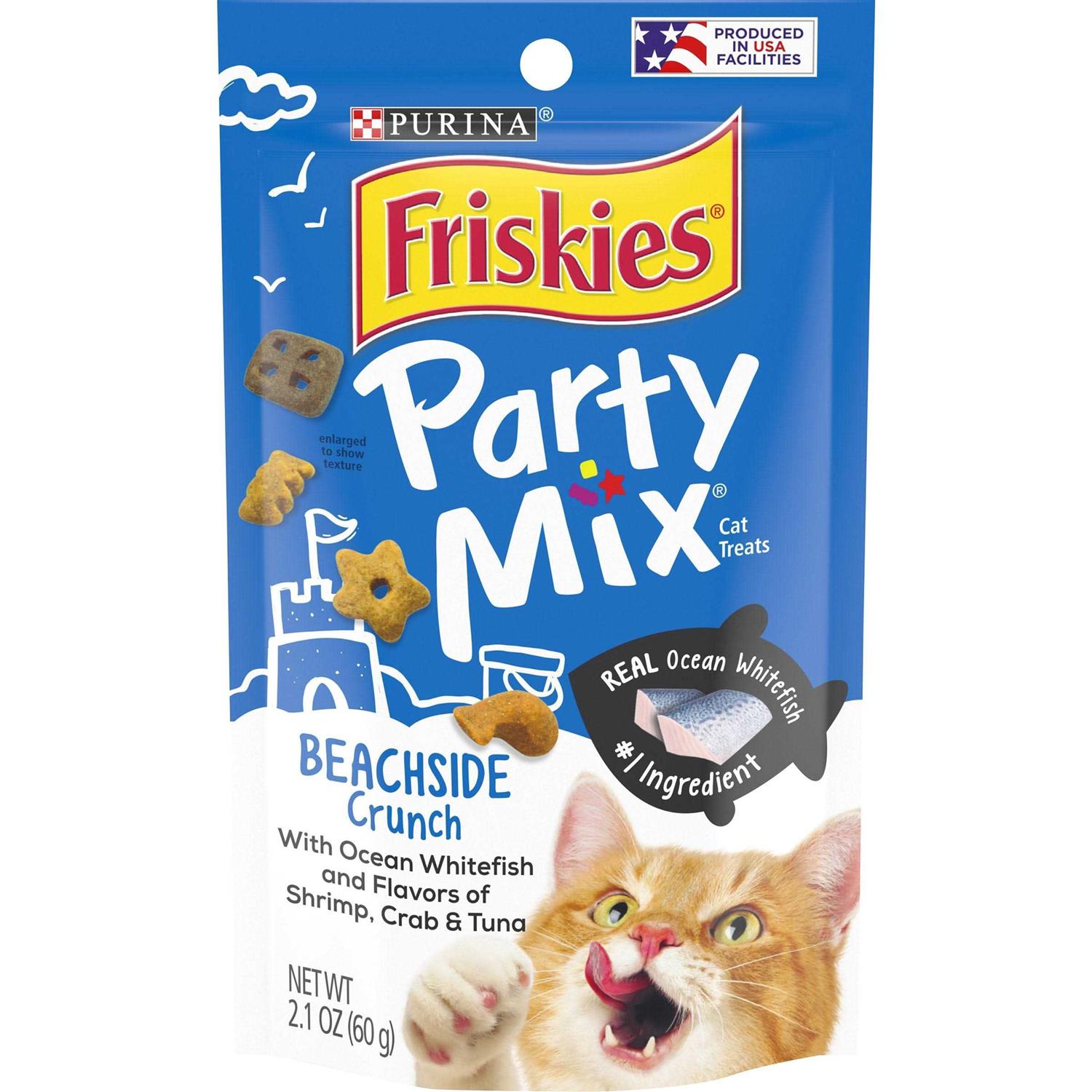 Friskies Cat Treats Party Mix Crunch - Healthber
