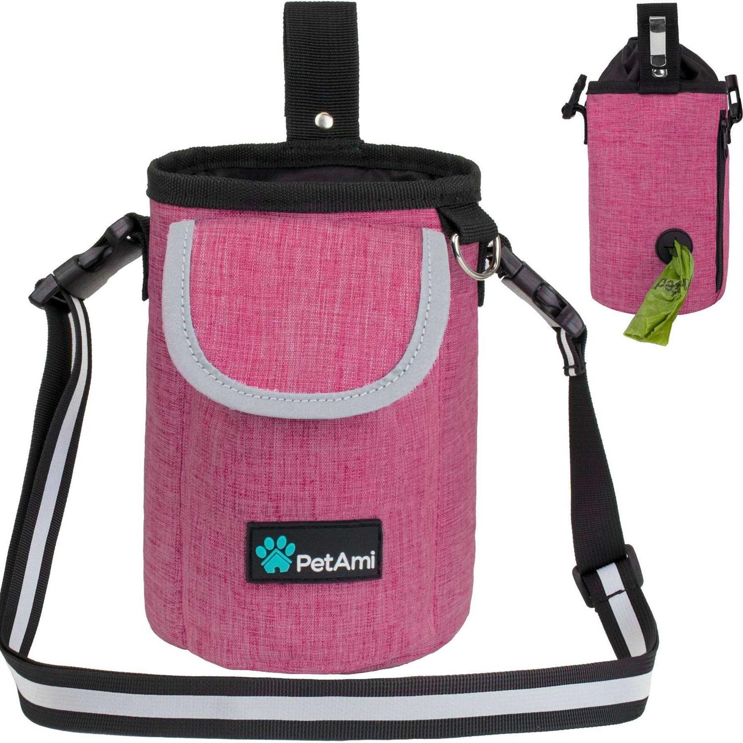 PetAmi Dog Treat Pouch Large Pet Training Treat Pouch with Pocket - Healthber