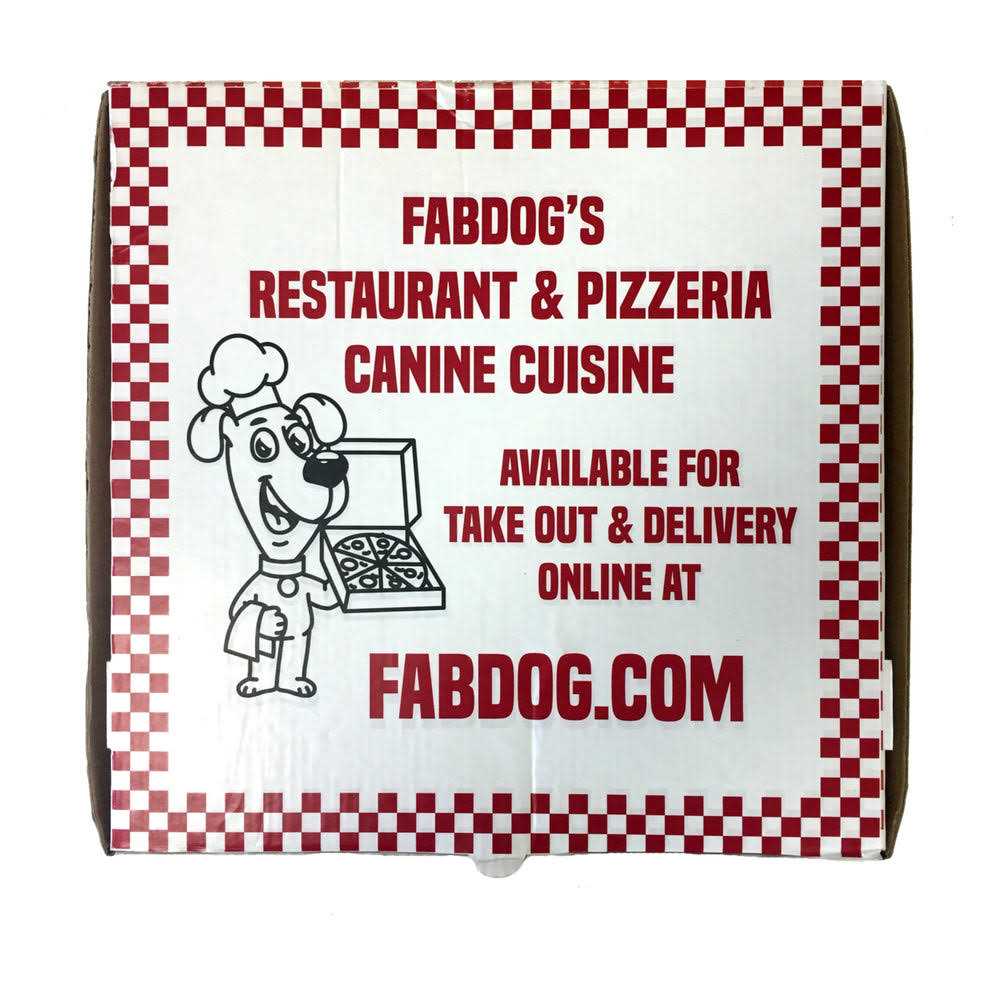 fabdog Pizza 10 Dog Toy - Healthber