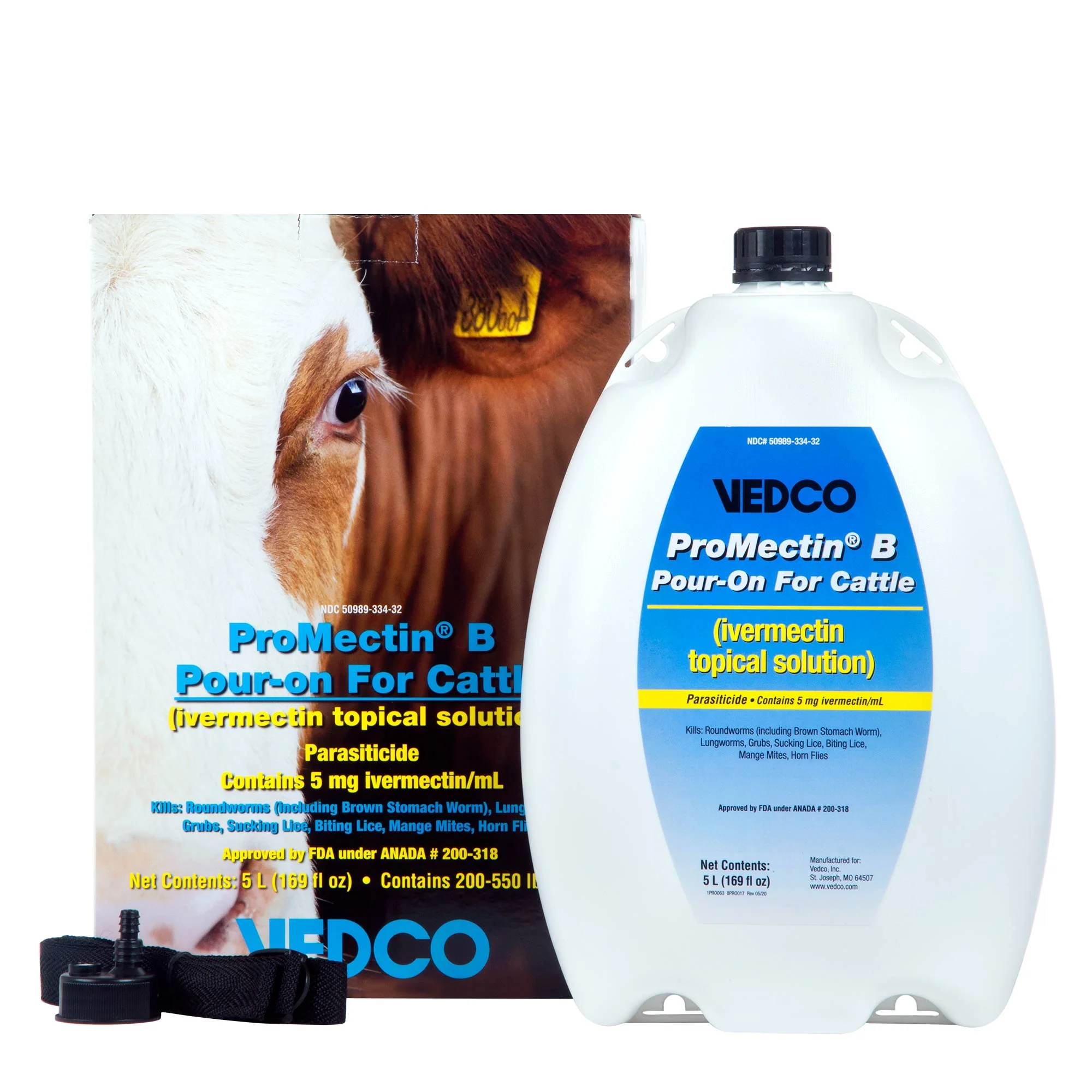 ProMectin B Pour-On Parasiticide, 5 L - Healthber