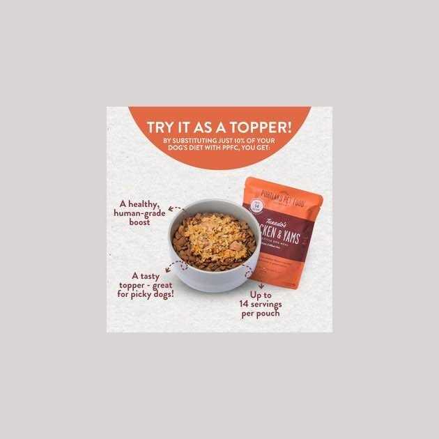 CRAFTED BY HUMANS LOVED BY DOGS Portland Pet Food Company Human-Grade Dog Food Pouch - Healthber