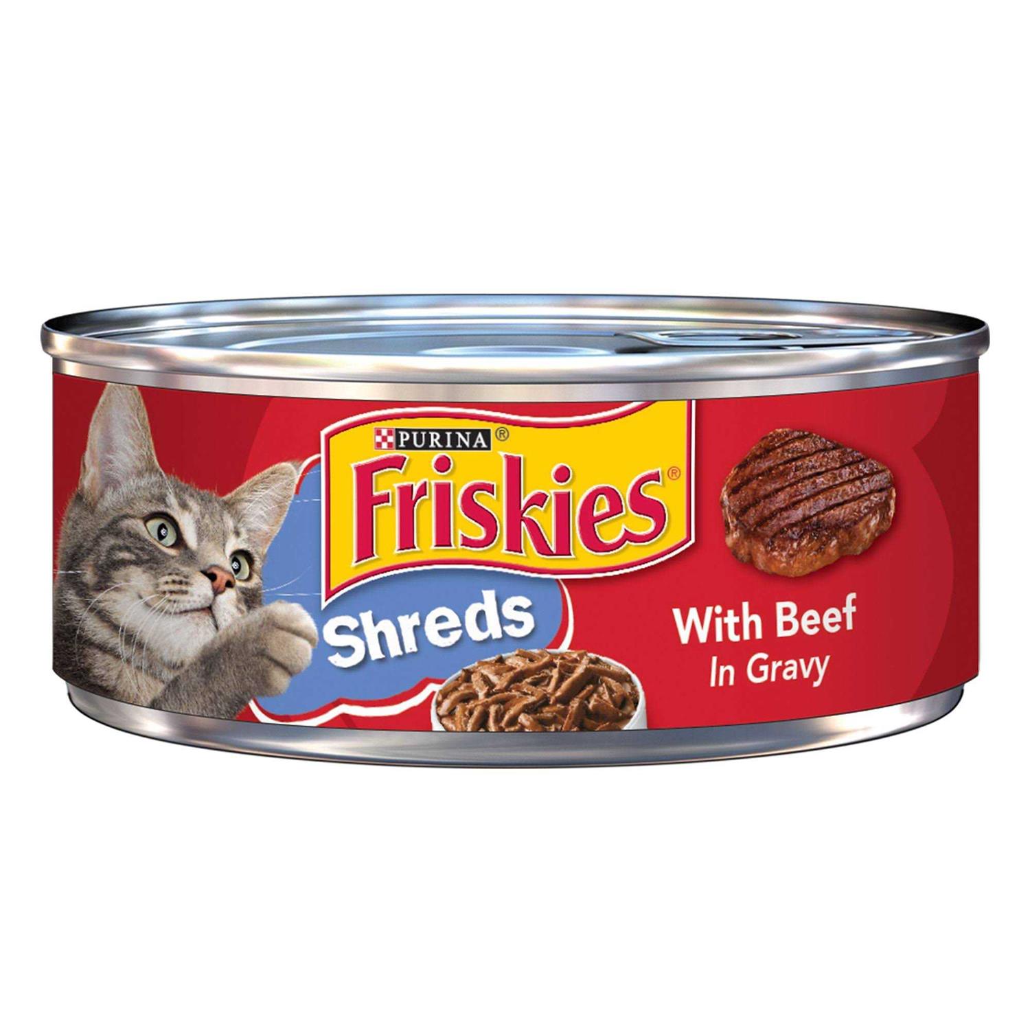 Friskies Shreds with Beef in Gravy Wet Cat Food - Healthber