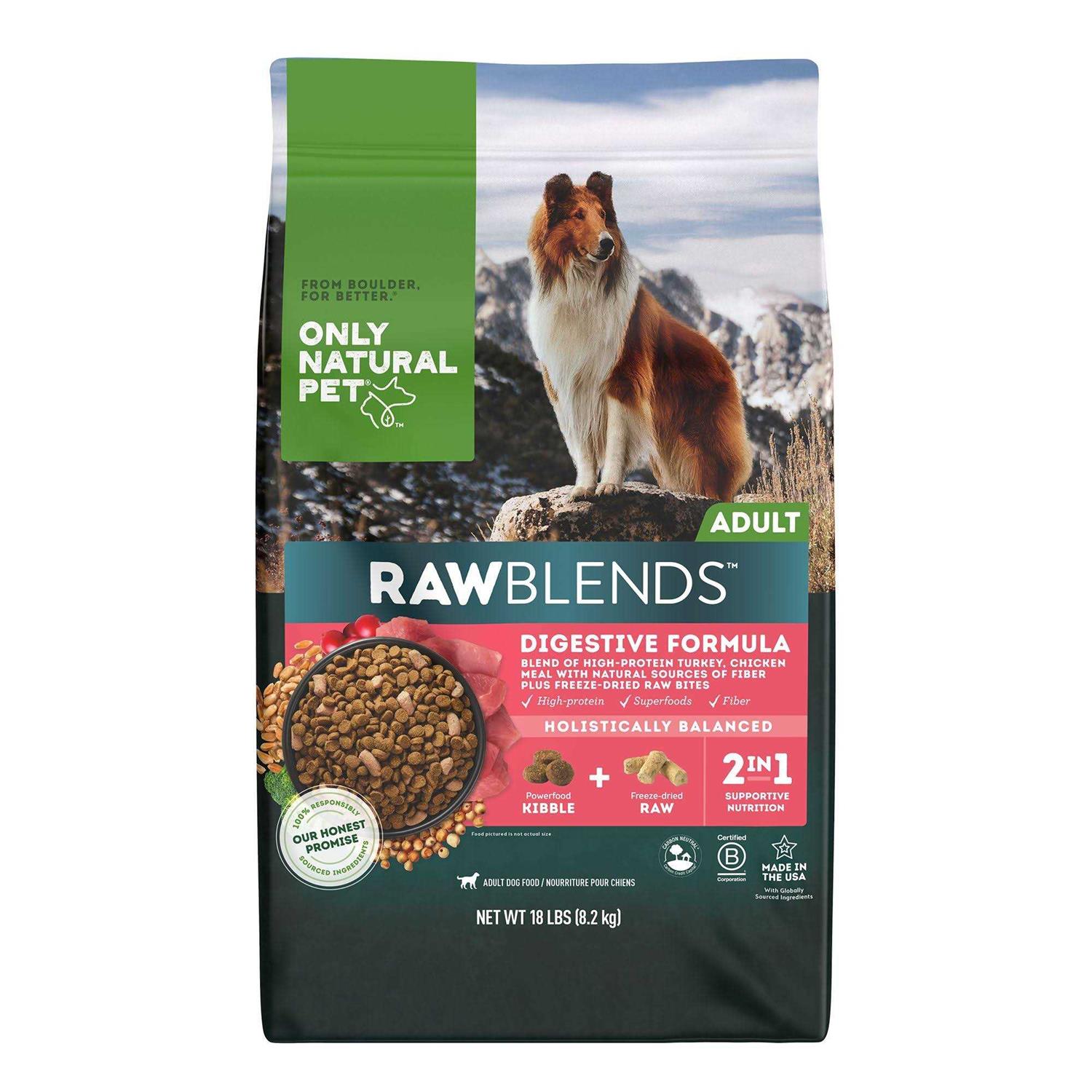 Only Natural Pet RawBlends Adult Dry Dog Food - Healthber