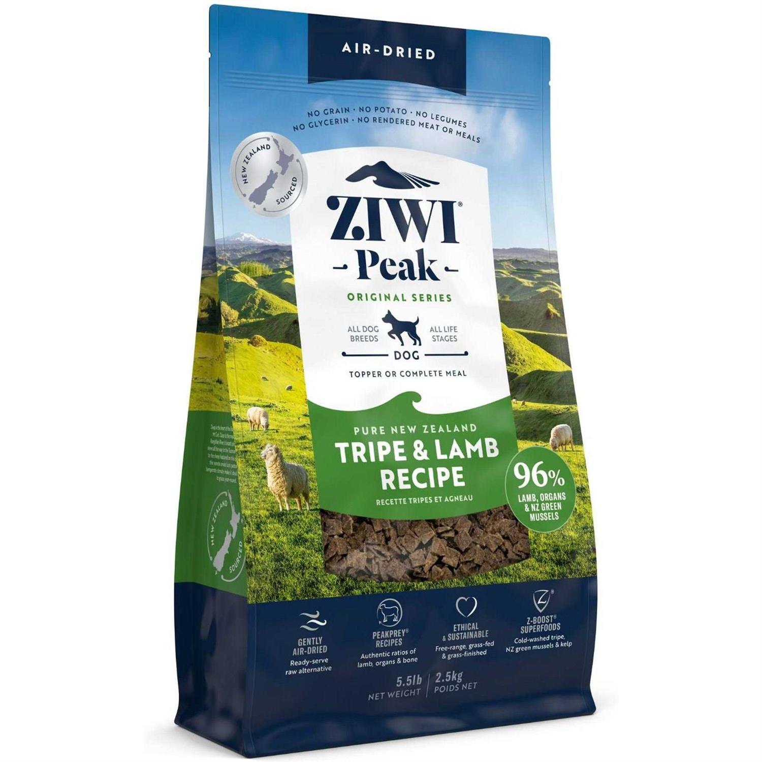 Ziwi Peak Air-Dried Tripe & Lamb Dog Food - Healthber