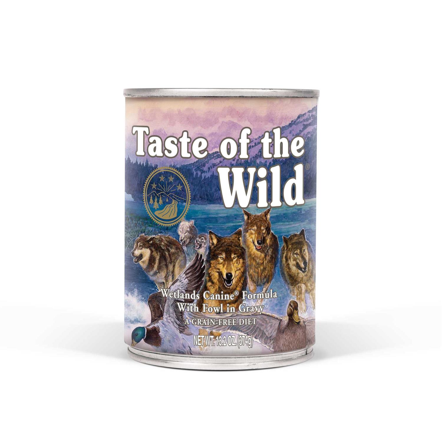 Taste of the Wild Wetlands Canned Dog Food, 13.2-oz, case of 12 - Healthber