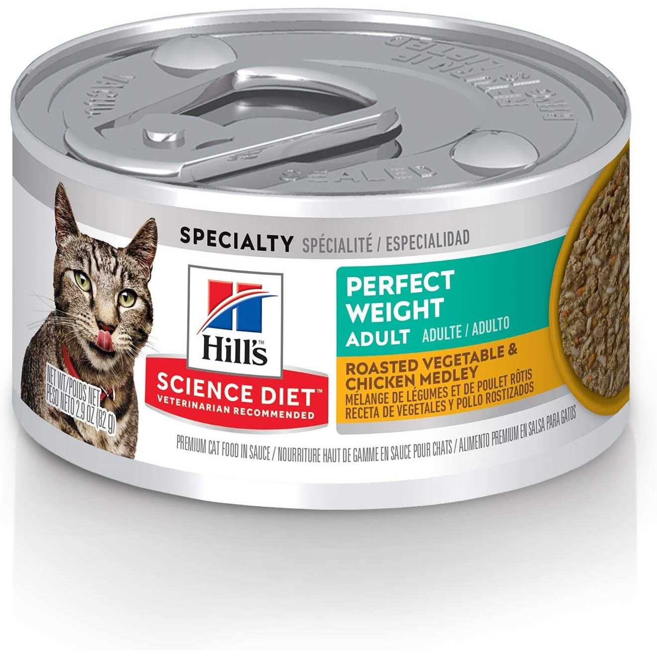 Hill’s Science Diet Adult Perfect Weight Roasted Vegetable & Chicken Medley Cat Food - Healthber