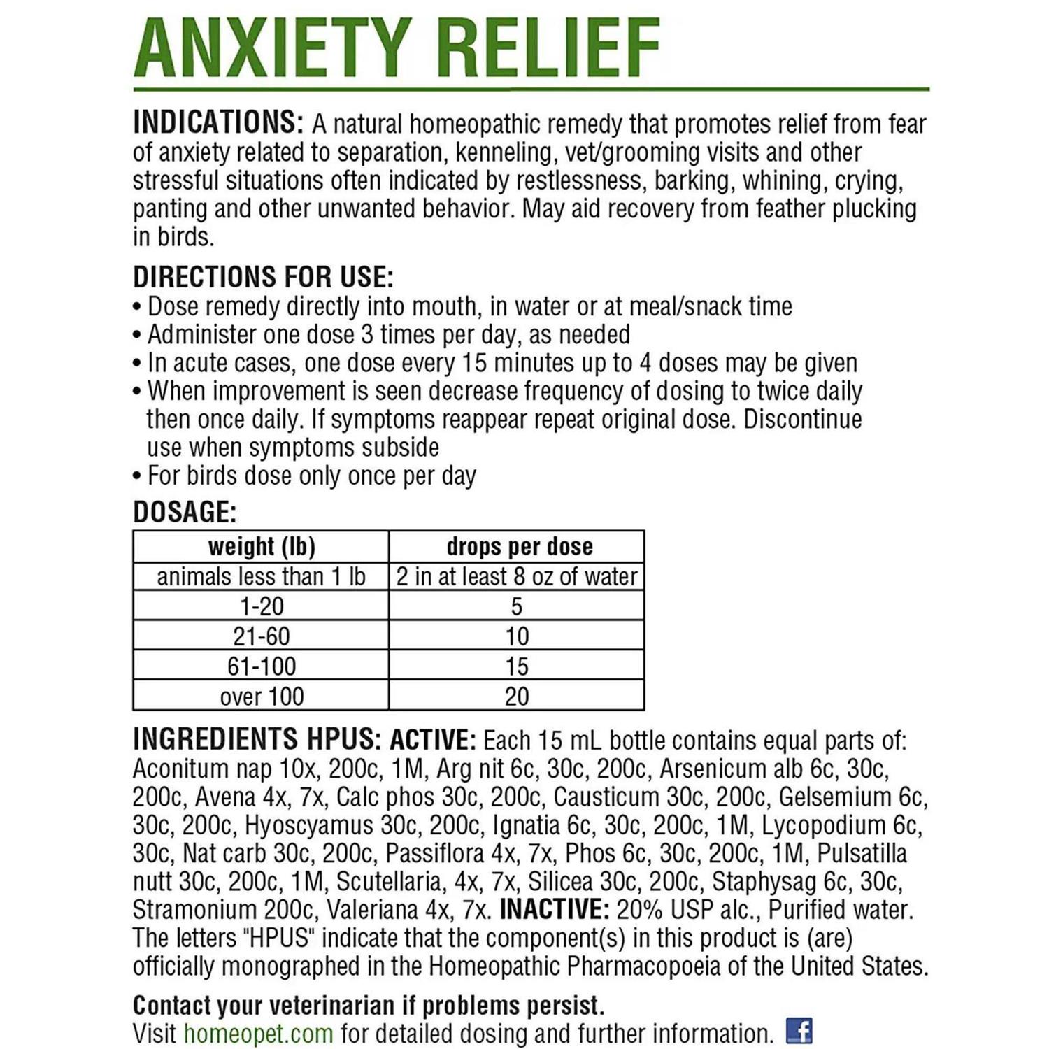 HomeoPet Anxiety Relief - Healthber