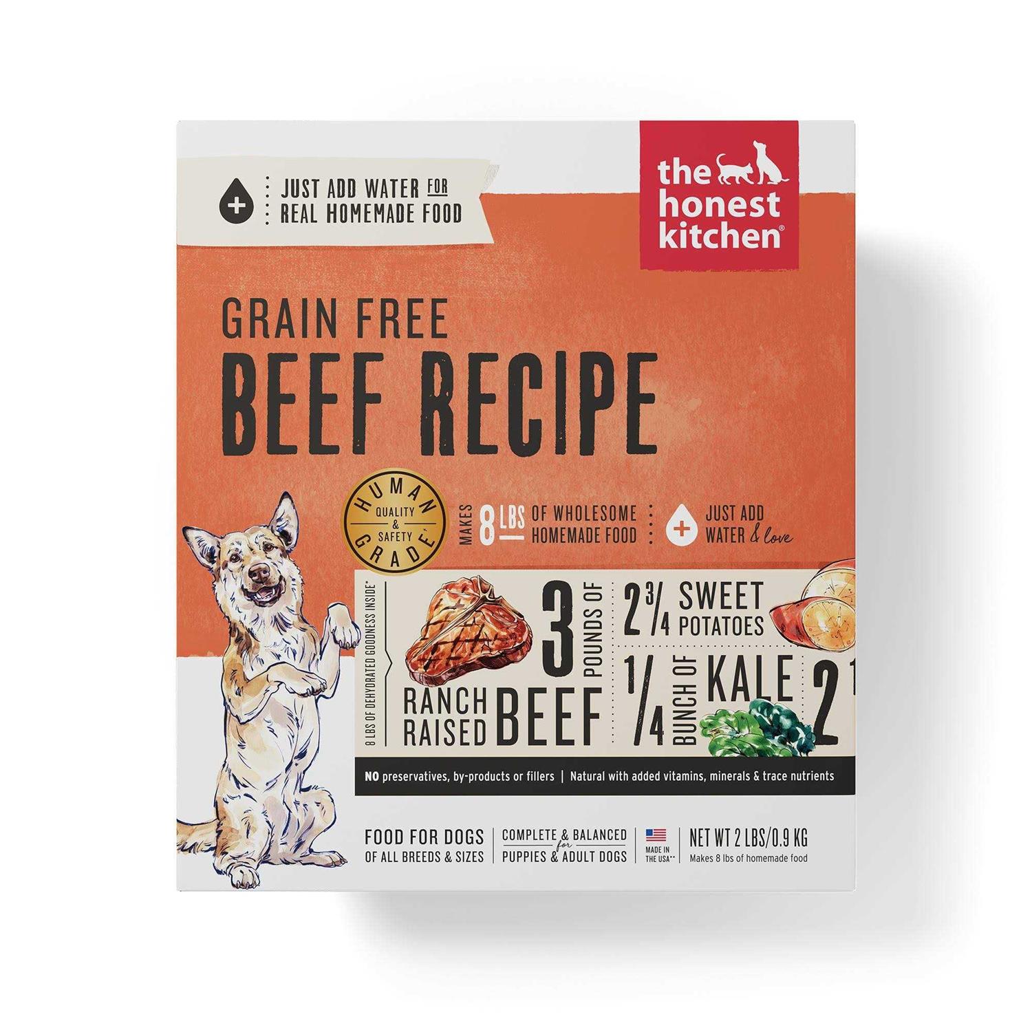 The Honest Kitchen Dehydrated Grain Free Beef Dog Food - Healthber