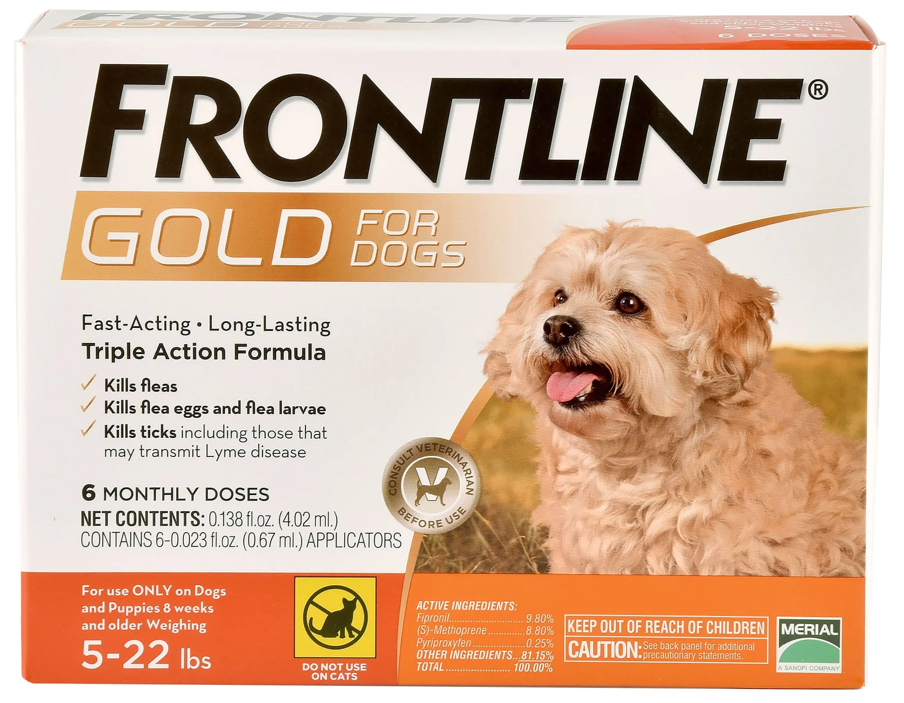 Frontline Gold for Dogs, 6-pack - Healthber