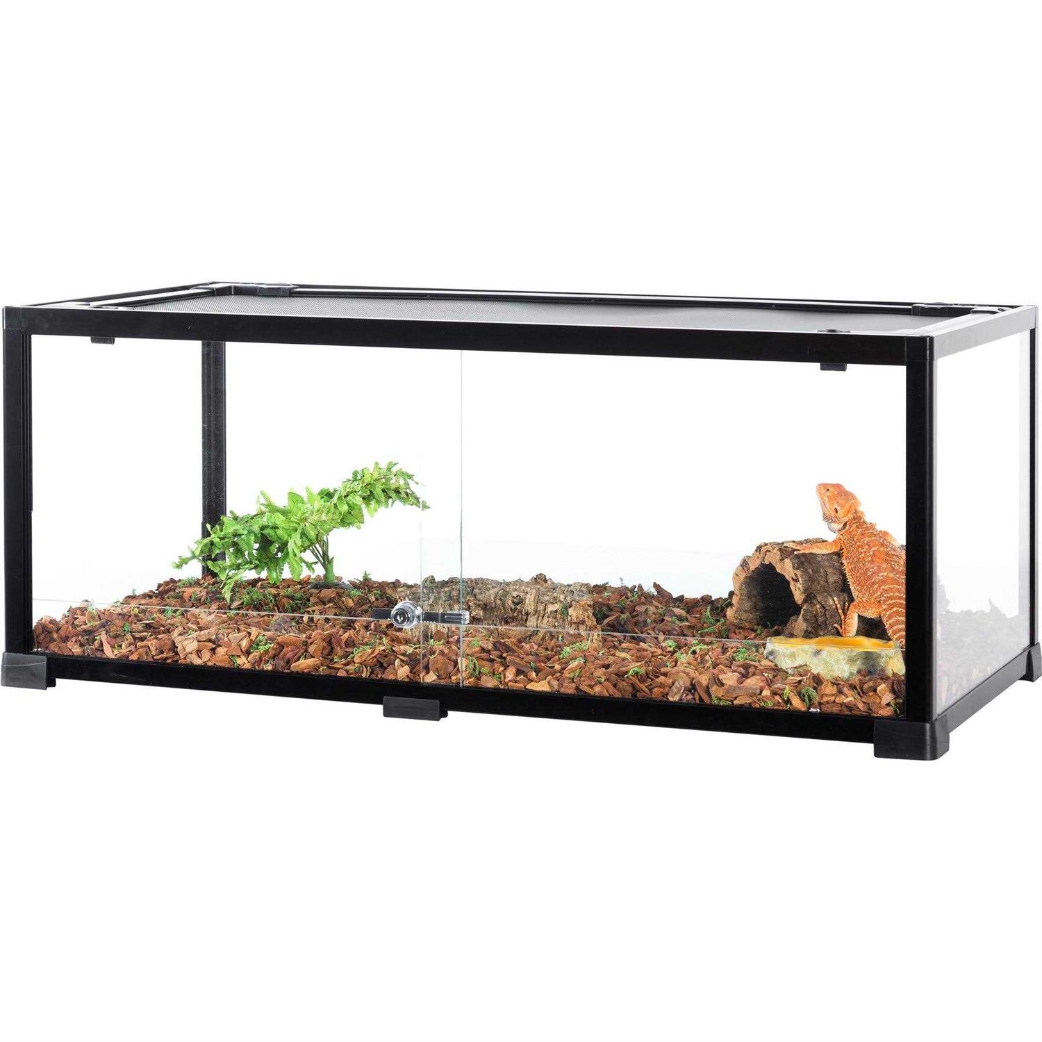 REPTI ZOO 40-gal Full Glass Reptile Terrarium - Healthber