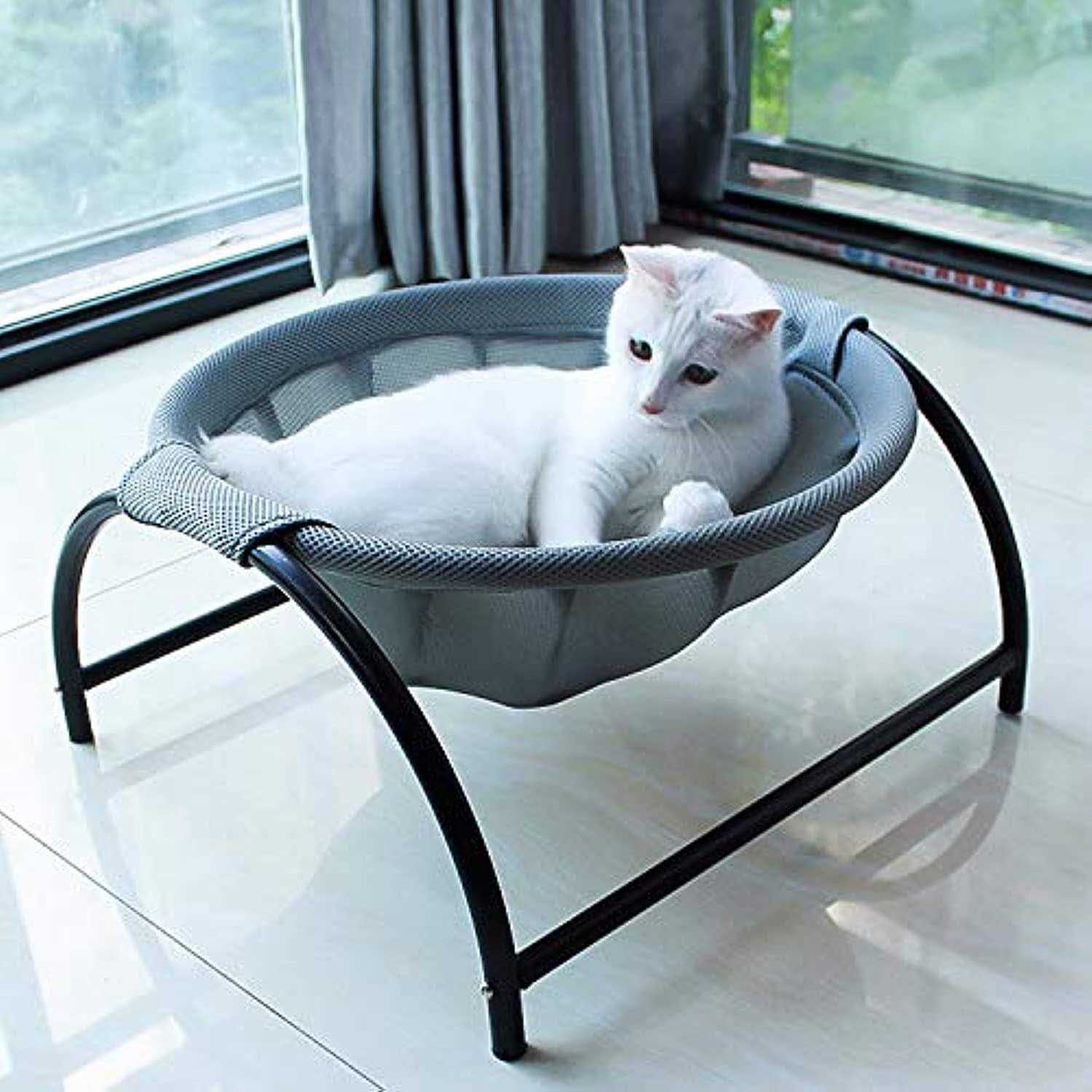 JUNSPOW Cat Bed Dog Bed Pet Hammock Bed Free-Standing Cat Sleeping Cat Bed Cat Supplies Pet Supplies Whole Wash Stable Structure Detachable Excellent - Healthber