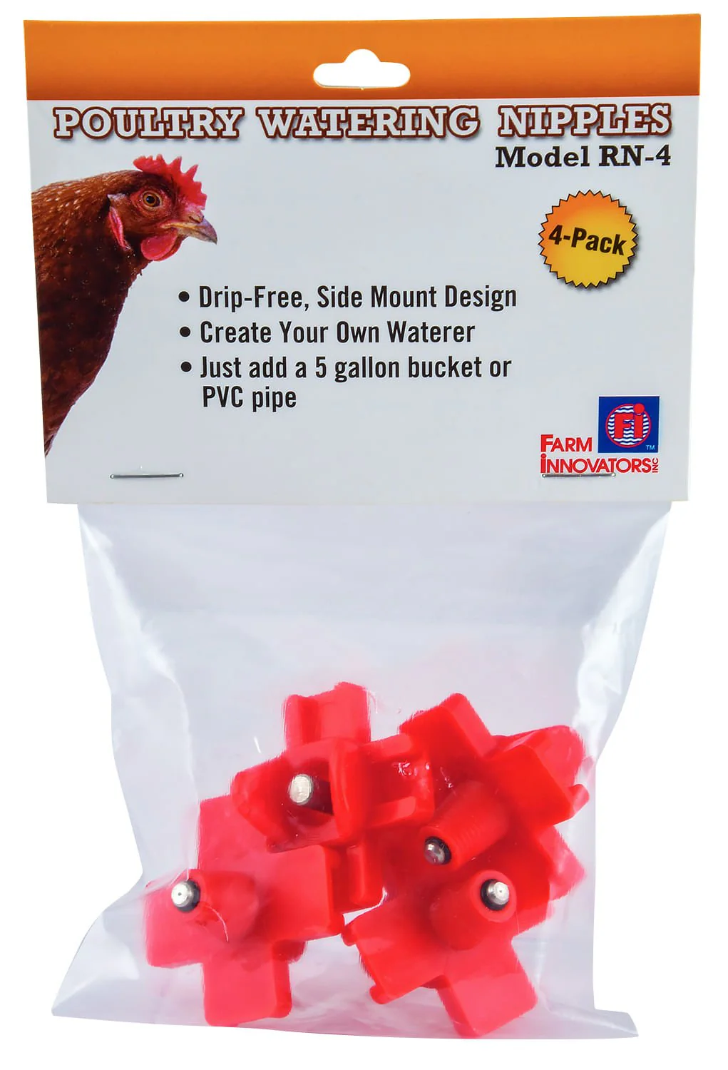 Poultry Watering Nipple, 4 pk - Healthber