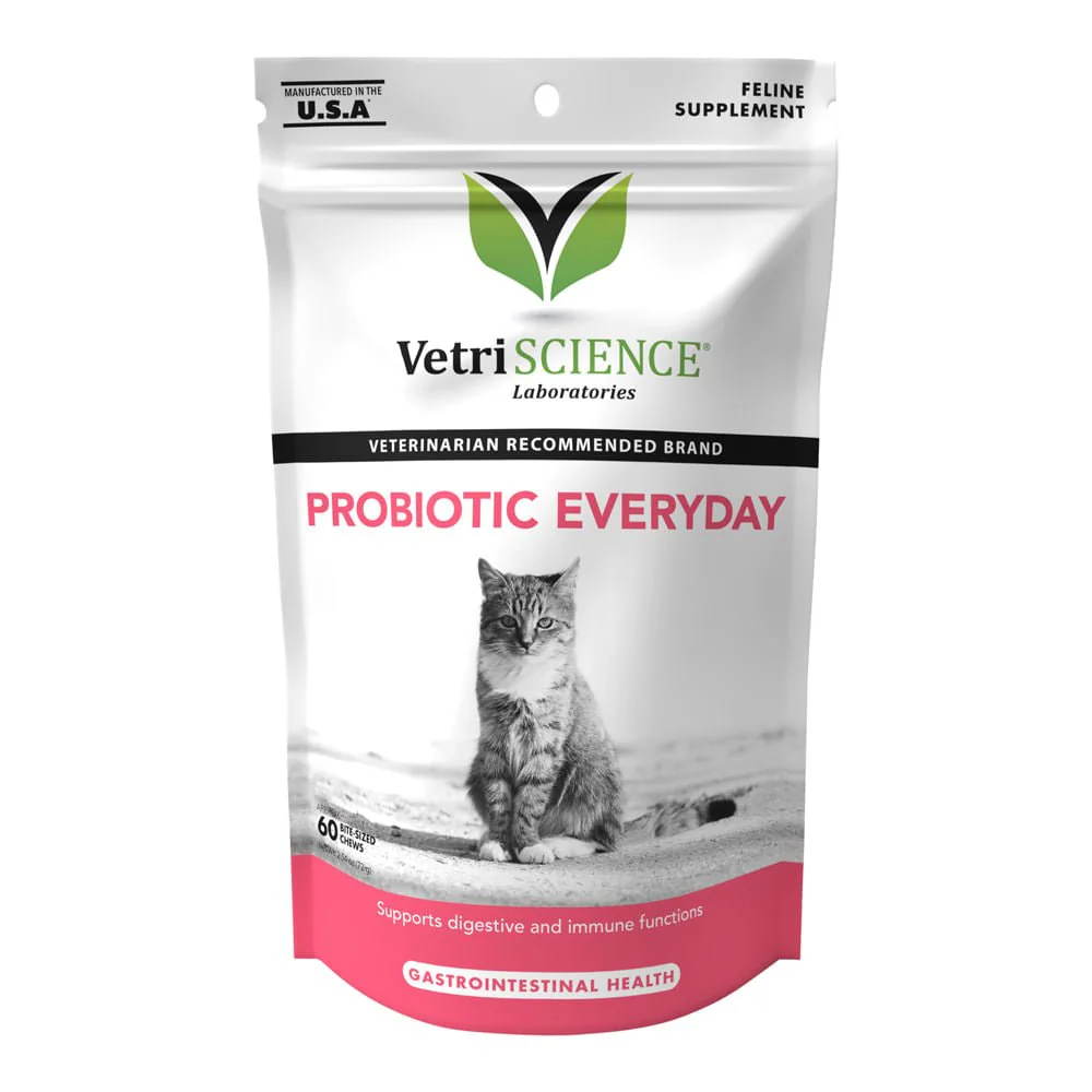 Probiotic Daily Cat, 60 Bite Sized Soft Chews - Healthber