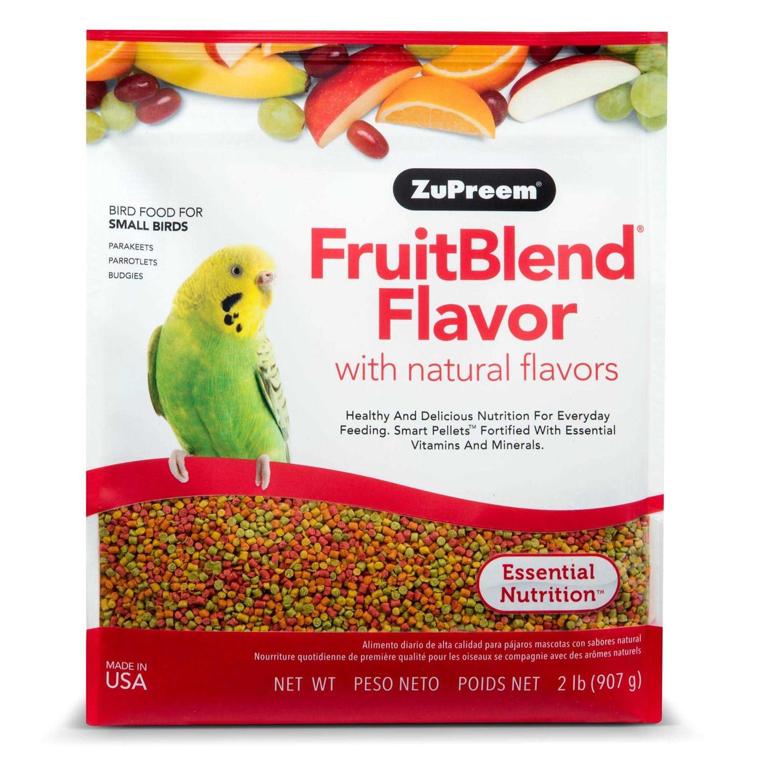 Zupreem FruitBlend Flavor Bird Food for Small Birds - Healthber