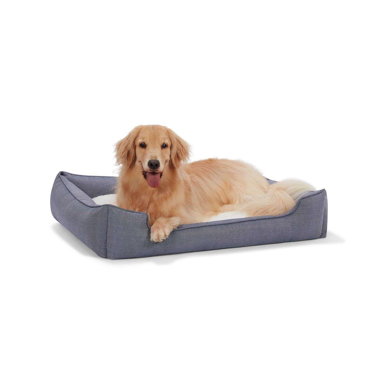 Top Paw Chambray Cuddler Dog Bed - Healthber