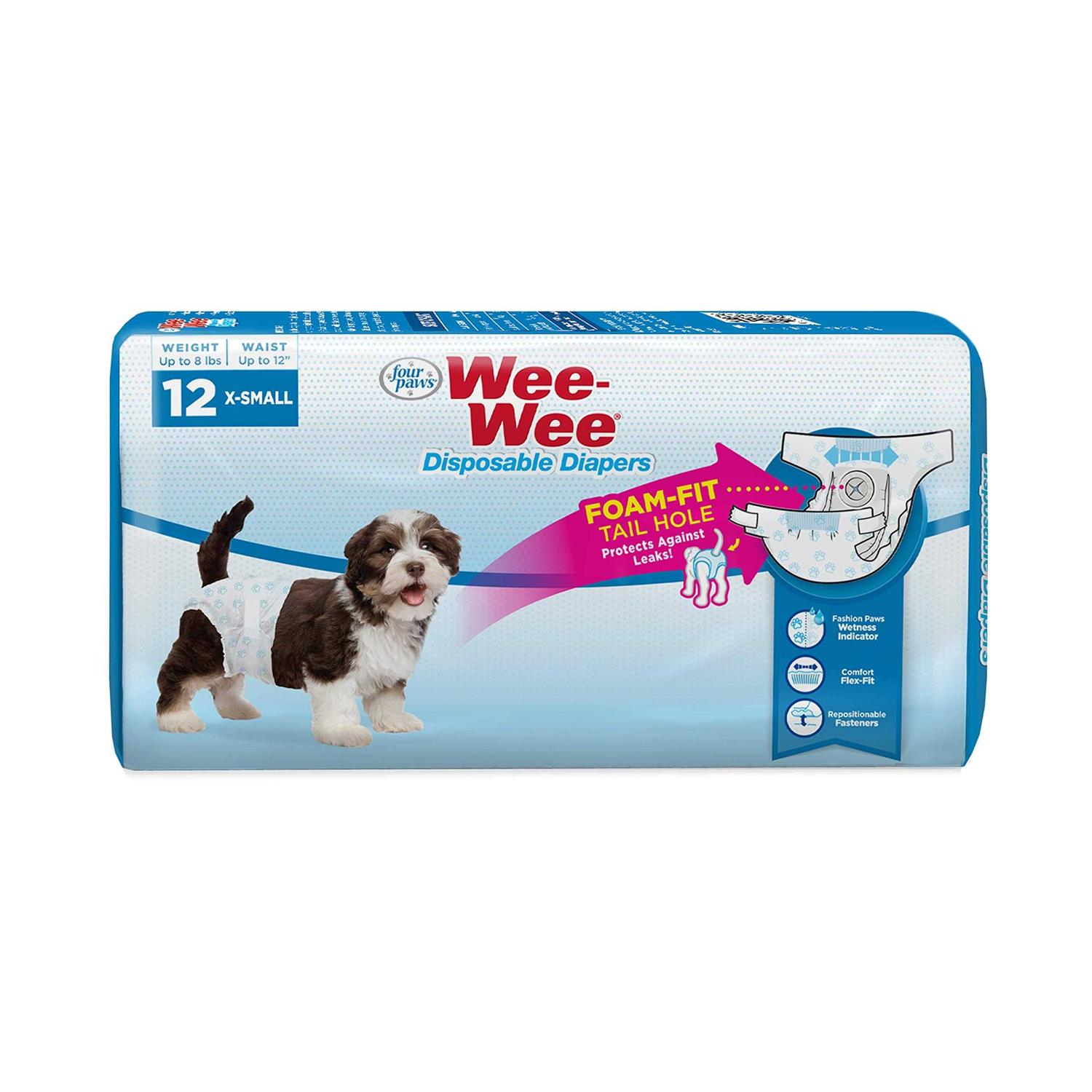 Four Paws Wee Wee Disposable Diapers - Healthber