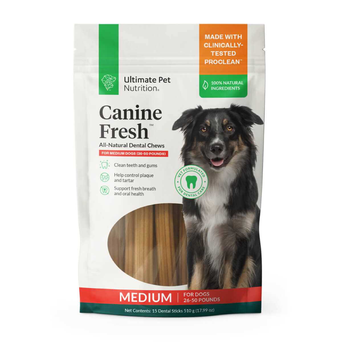 Ultimate Pet Nutrition All Natural Canine Fresh Dental Chews Sticks Dogs - Healthber