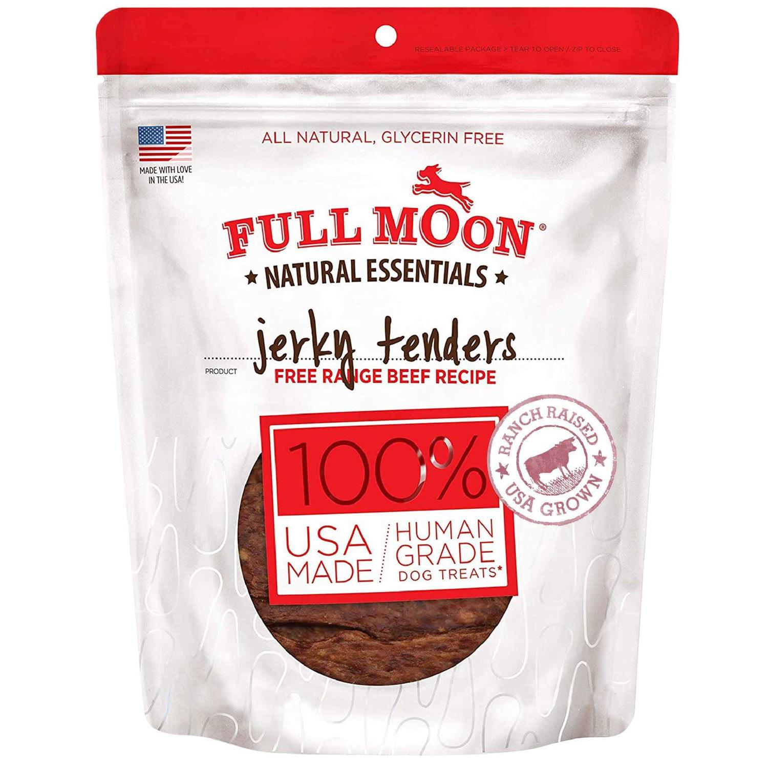 Full Moon Essentials Beef Jerky Tenders Dog Treats - Healthber