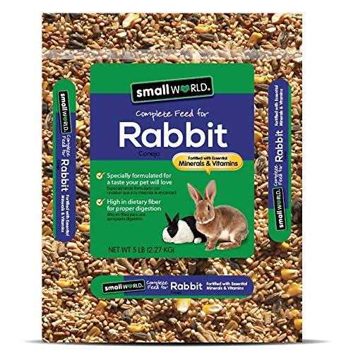 Small World Complete Rabbit Feed Fortified with Essential Minerals & Vitamins - Healthber
