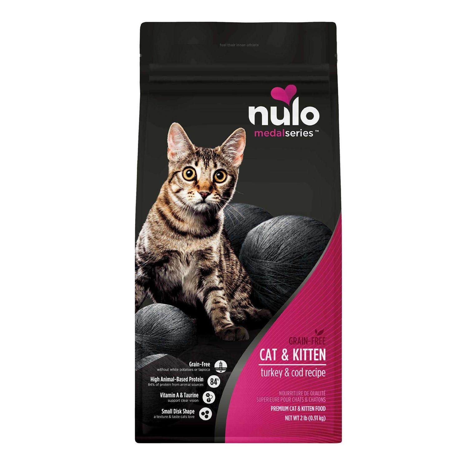 Nulo MedalSeries Grain-Free Turkey & Cod Dry Cat & Kitten Food - Healthber