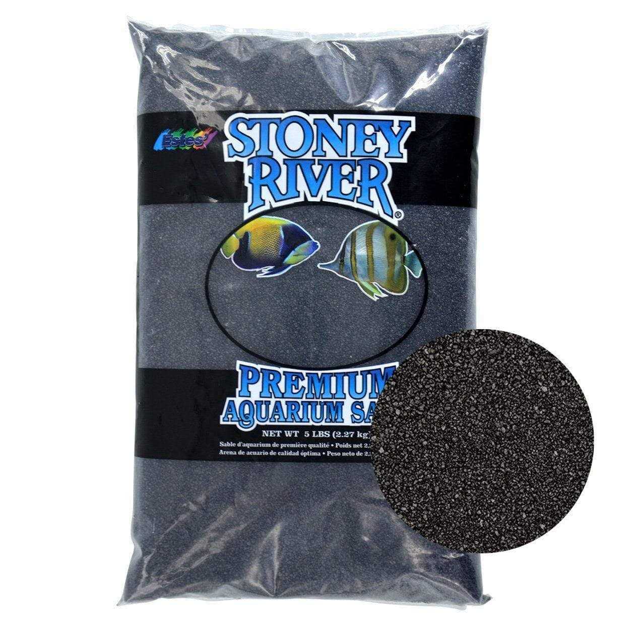 Estes Gravel Products AES06606 Este Marine Sand Black for Aquarium - Healthber