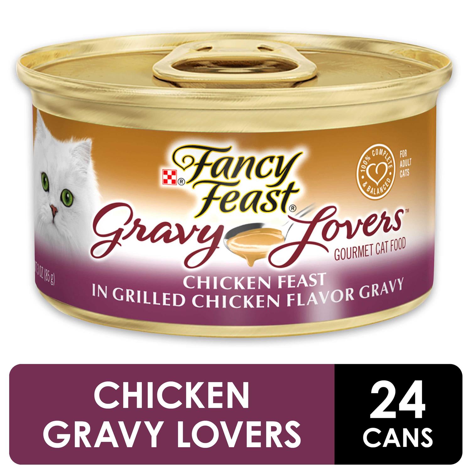 Fancy Feast Gravy Lovers Chicken Canned Cat Food, 3-oz, case of 24 - Healthber