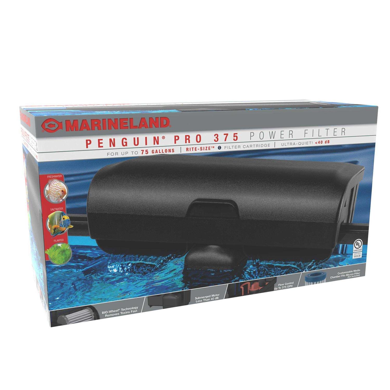 Marineland 375 Penguin PRO Power Filter - Healthber