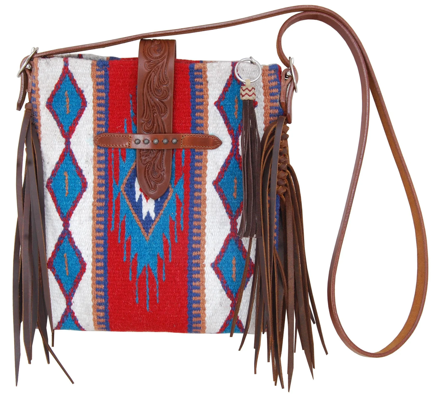Rafter T Cross Body  Purse with Fringe - Healthber