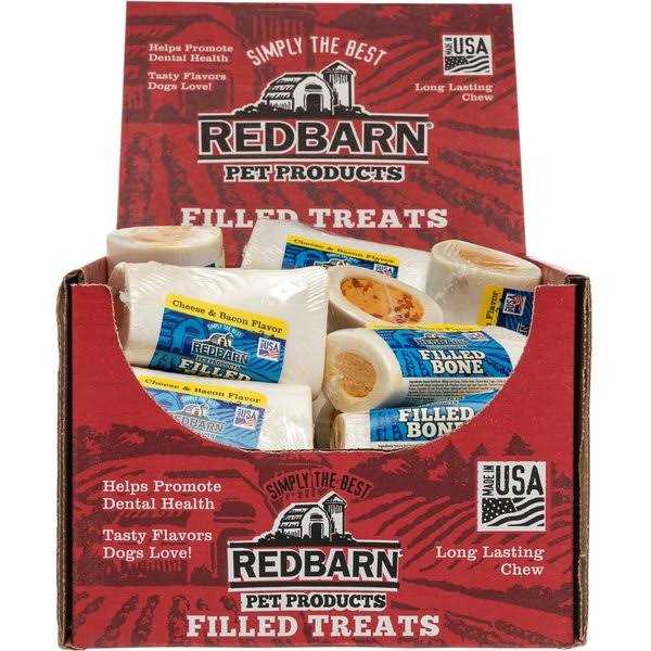 Redbarn Small Peanut Butter Filled Bones Dog Treats - Healthber