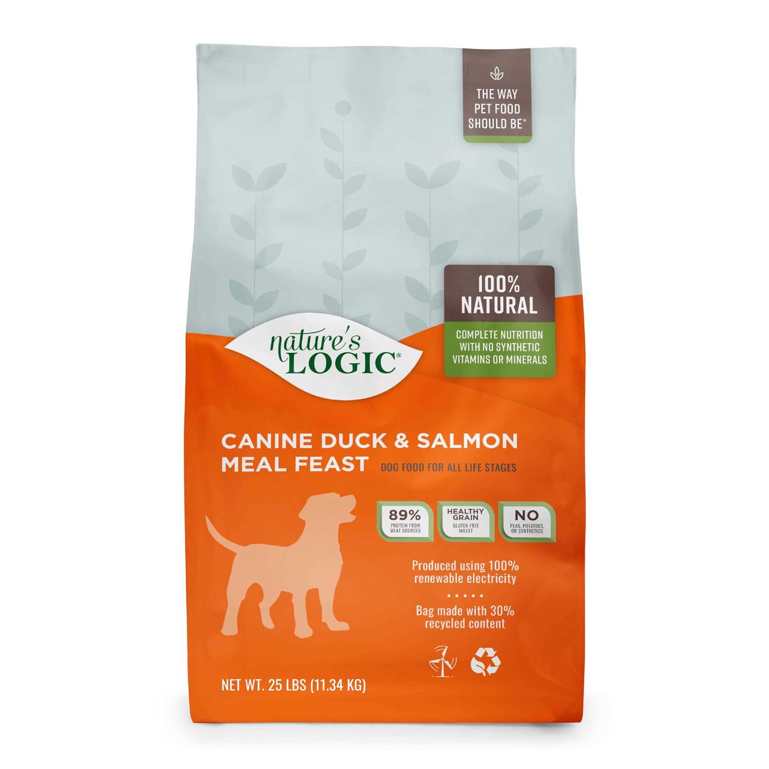Nature’s Logic Canine Duck & Salmon Meal Feast Dry Dog Food - Healthber