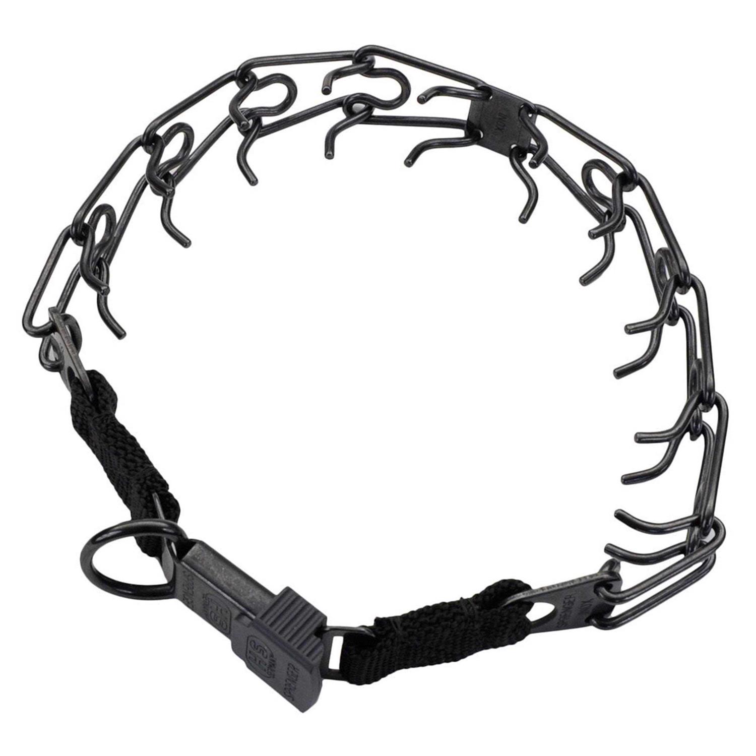 Herm Sprenger Ultra-Plus Training Dog Prong Collar with ClicLock, 14-in neck, 2.25-mm wide - Healthber