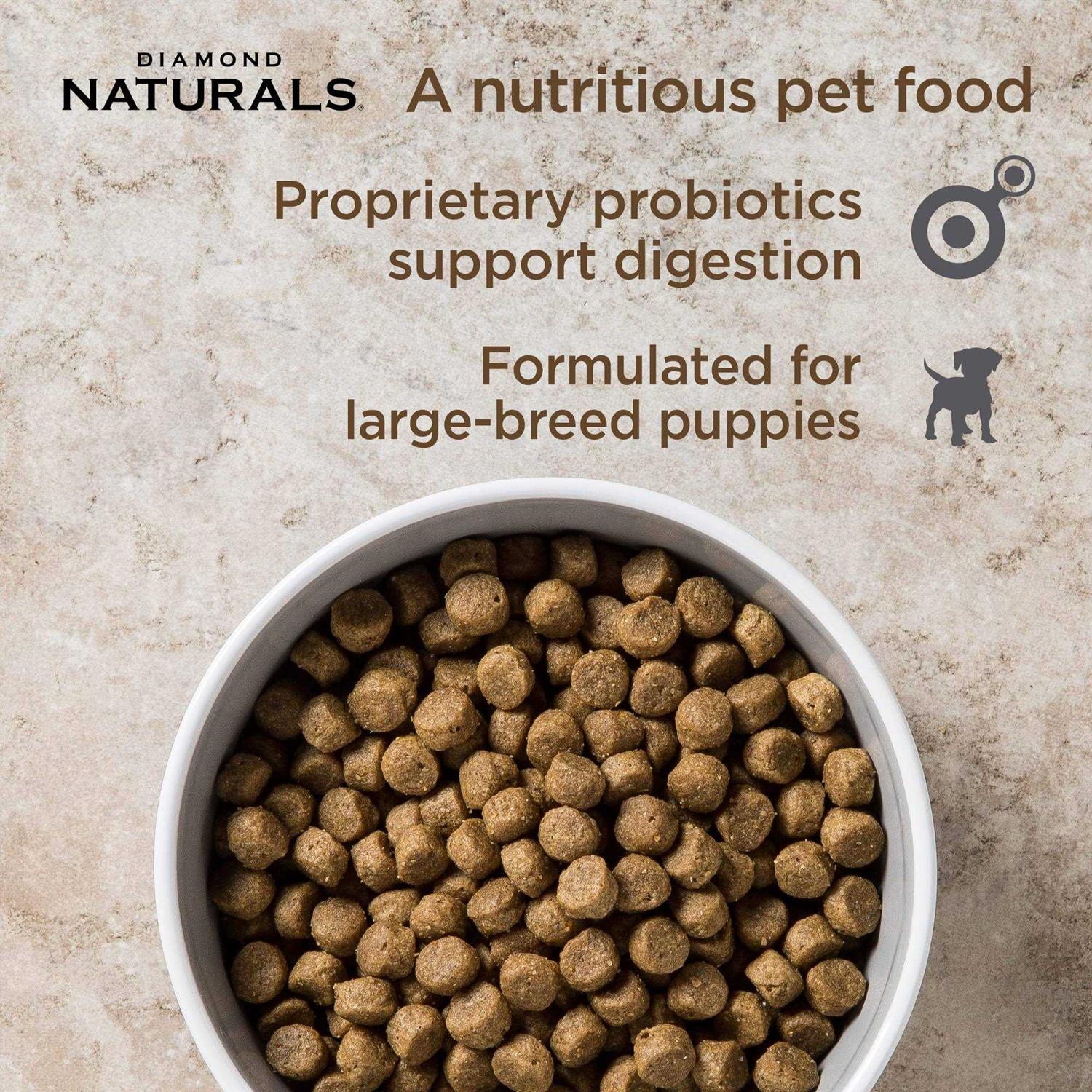 Diamond Naturals Food Puppy Large Breed Lamb Rice - Healthber